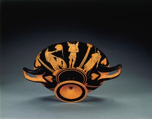 Kylix de figuras rojas ático, c.470 a.C.