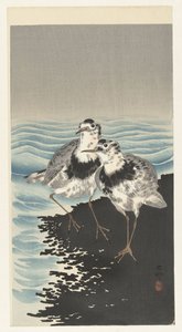 Lavanderas de gran nudo de Ohara Koson