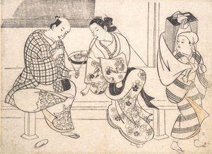 Pareja Amorosa, principios del siglo XVIII de Okumura Masanobu