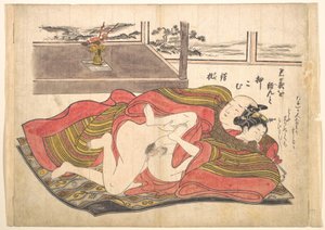 Escena de dormitorio de Okumura Masanobu