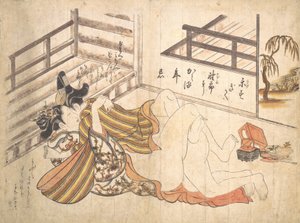 Escena de Dormitorio, ca. 1739 de Okumura Masanobu