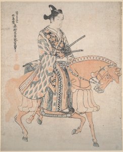 Noble a caballo de Okumura Masanobu
