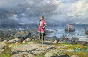 La vikingo (aceite a bordo) de Olaf Nordlien