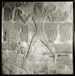 Noble cazando en el Nilo, 2600-2500 a.C. (caliza) de Old Kingdom Egyptian