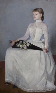 De paseo o La dama del vestido blanco