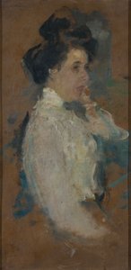 Retrato de estudio de una mujer