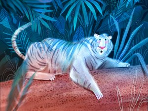 Blue Jungle: El tigre blanco de Olga Skomorokhova