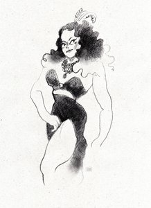 Diva burlesca retro de Olga Skomorokhova