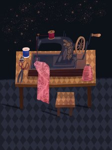 Costura «Noche estrellada» de Olga Skomorokhova