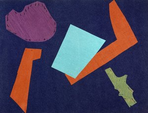 Guerra Universal: Obra de collage por Olga Rosanova, enero de 1916