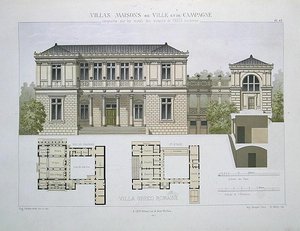 Villa Greco Romana, grabado por Walter, lámina 49 de 