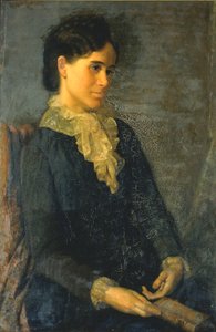 Hester Marian Wait Lay, Retrato de la esposa del artista, 1880