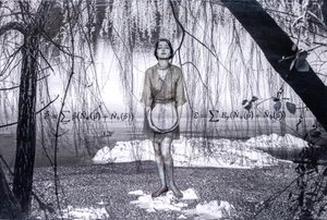 Antimateria, 2022 (técnica mixta sobre lienzo) de Olivia Gozzano