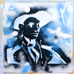 Stencil , 2019 (técnica mixta sobre cartón y madera) de Olivia Gozzano