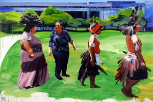 El nuevo mundo, 2011 (acrílico sobre lienzo) de Olivier Morel