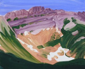 Leukerbad 17, 2012 (acrílico sobre lienzo) de Olivier Morel
