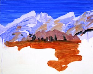 Leukerbad 21, 2012 (acrílico sobre lienzo) de Olivier Morel