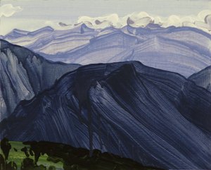 Leukerbad 28, 2014 (acrílico sobre lienzo) de Olivier Morel