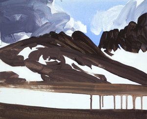 Leukerbad 7, 2012 (acrílico sobre lienzo) de Olivier Morel
