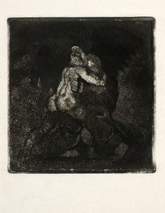 La lucha de Jacob con el ángel de Oluf Hartmann