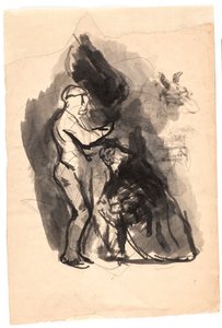 Estudio para "Dédalo e Ícaro" de Oluf Hartmann
