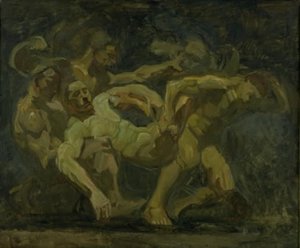 La lucha por el cadáver de Patroclo de Oluf Hartmann