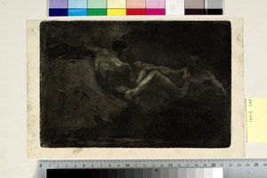 Dos brujas peleando por una escoba