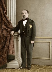 Retrato de Napoleón III por Olympe Aguado de las Marismas (1827-1894) - coloración posterior de Olympe Aguado