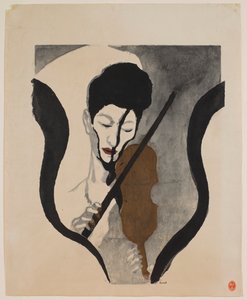 Impresión de una violinista (retrato de Suwa Nejiko)
