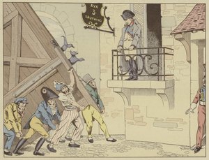 La ciudad de Grenoble abre sus puertas a Napoleón a su regreso del exilio en Elba, 7 de marzo de 1815 de Onfray de Breville Job