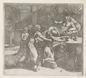 Isaac bendice a Jacob Pinturas en la Logia de Rafael (título de la serie) de Orazio Borgianni