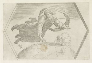Creación del cielo y la tierra Pinturas en la Logia de Rafael (título de la serie)