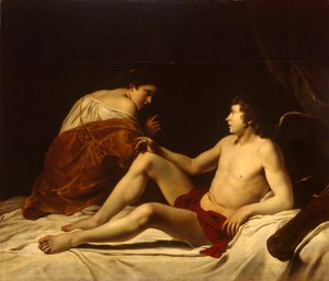 Cupido y Psique de Orazio Gentileschi