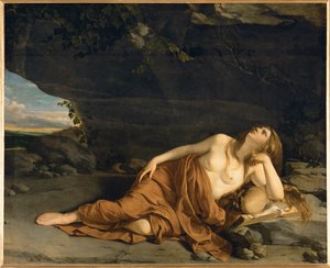 María Magdalena arrepentida (pintura sobre lienzo)