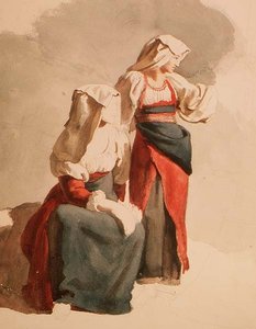 Chicas campesinas italianas, c.1834