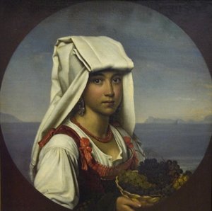Chica Napolitana con Frutas de Orest Adamovich Kiprensky