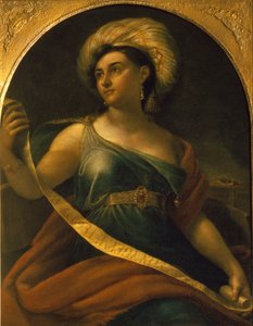 Retrato de la actriz Ekaterina Semyonova 1786-1849 como Sibila Délfica, 1828