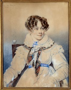 Retrato de la escritora Sophie Rostopchine, Condesa de Ségur de Orest Adamovich Kiprensky
