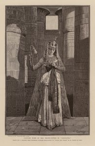 Traje de Cora Urquhart Brown-Potter en Cleopatra (grabado)
