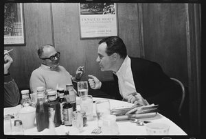 Billy Wilder y Jack Lemmon en el set de 