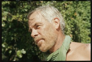 Lee Marvin en el set de 