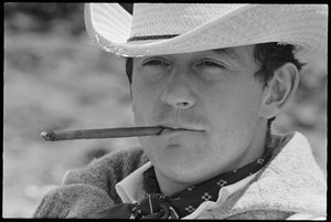Louis Malle en el set de 