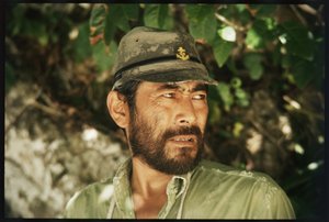 Toshiro Mifune en el set de 