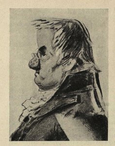 Caricatura del arquitecto Giacomo Quarenghi 1744-1817, 1810s de Orlowski