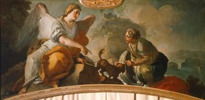 Tobías y Ángel, de Oronzo Tiso (1726-1800) de Oronzo Tiso