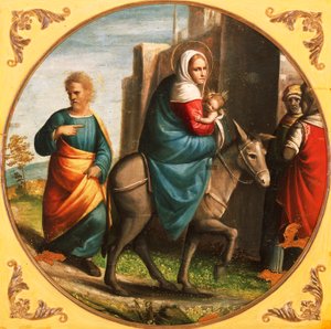 Regreso del vuelo a Egipto de Ortolano (c.1488 c.1525)