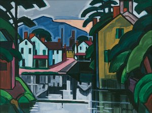 Viejo puerto del canal de Oscar Florianus Bluemner