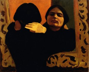 Isa en el espejo (La esposa del artista)