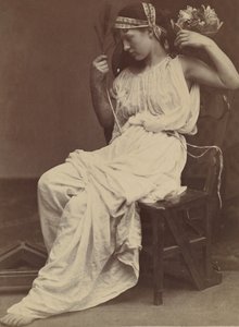 Flora contemplando la vanidad de Oscar Gustav Rejlander