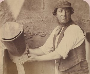 [Hombre con casco] de Oscar Gustav Rejlander